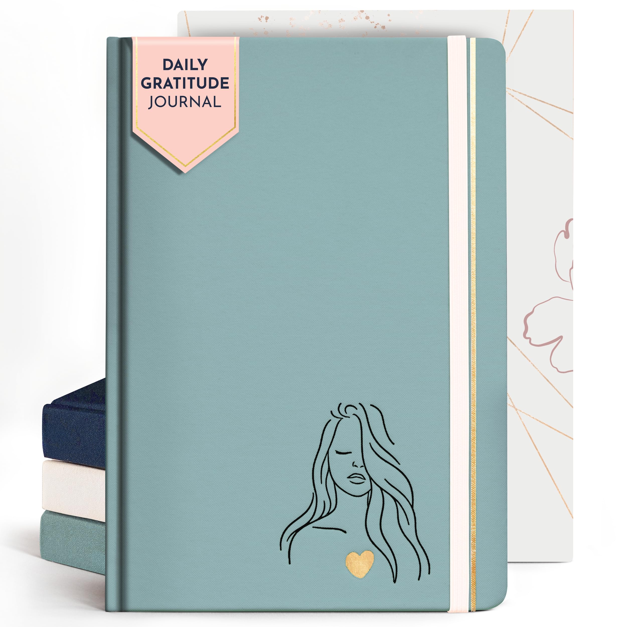 RYVE Daily Gratitude Journal for Women, 6-Month Guided Positivity & Wellness Journal with Prompts, Affirmations, Mindfulness, For Self-Reflection & Manifestation