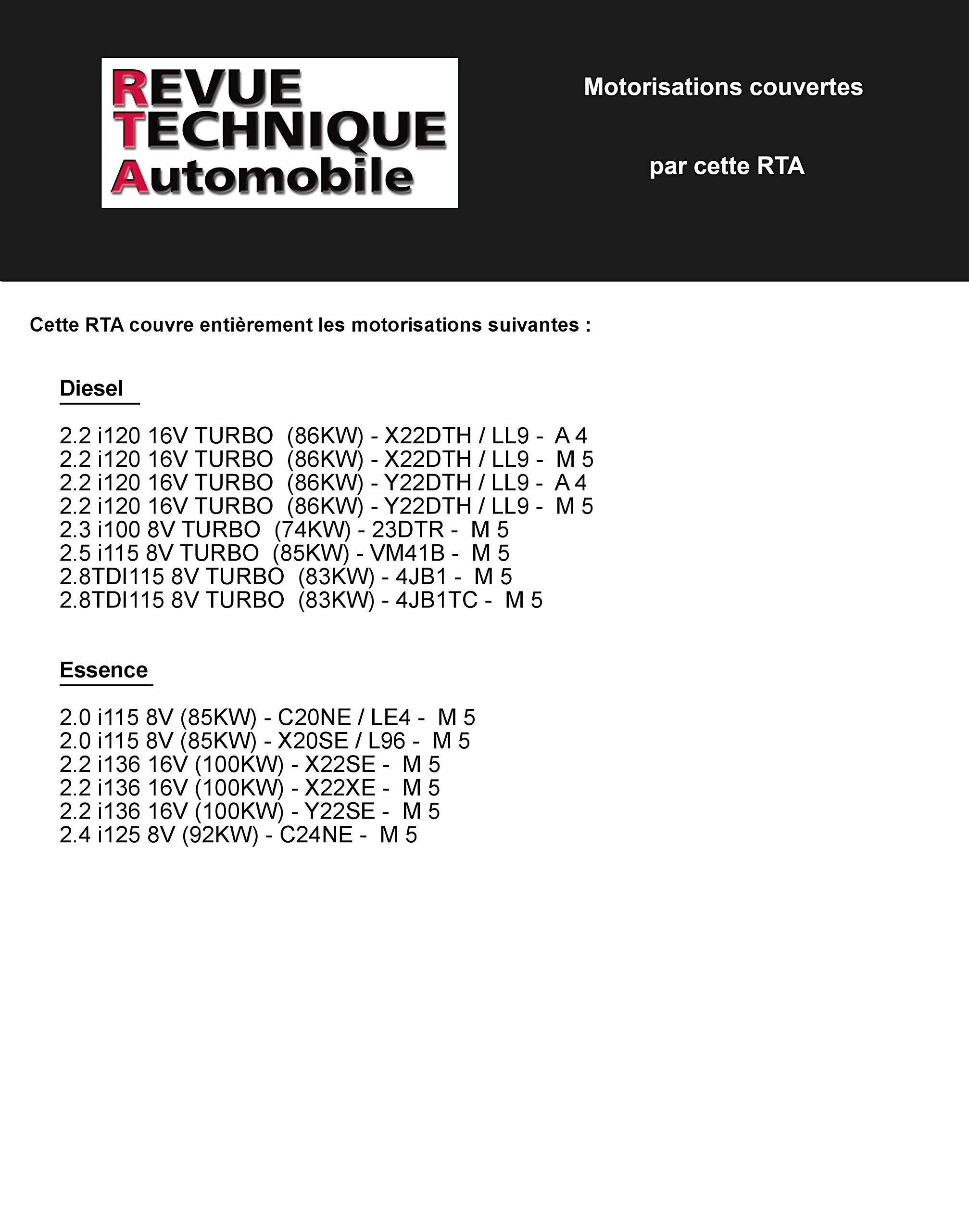 E.T.A.I - Revue Technique Automobile 369 - OPEL FRONTERA - 1992 à 2005