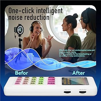 Amazon.com: HICALL M01 Mixing Console Sound Card – 4-Voice Changer