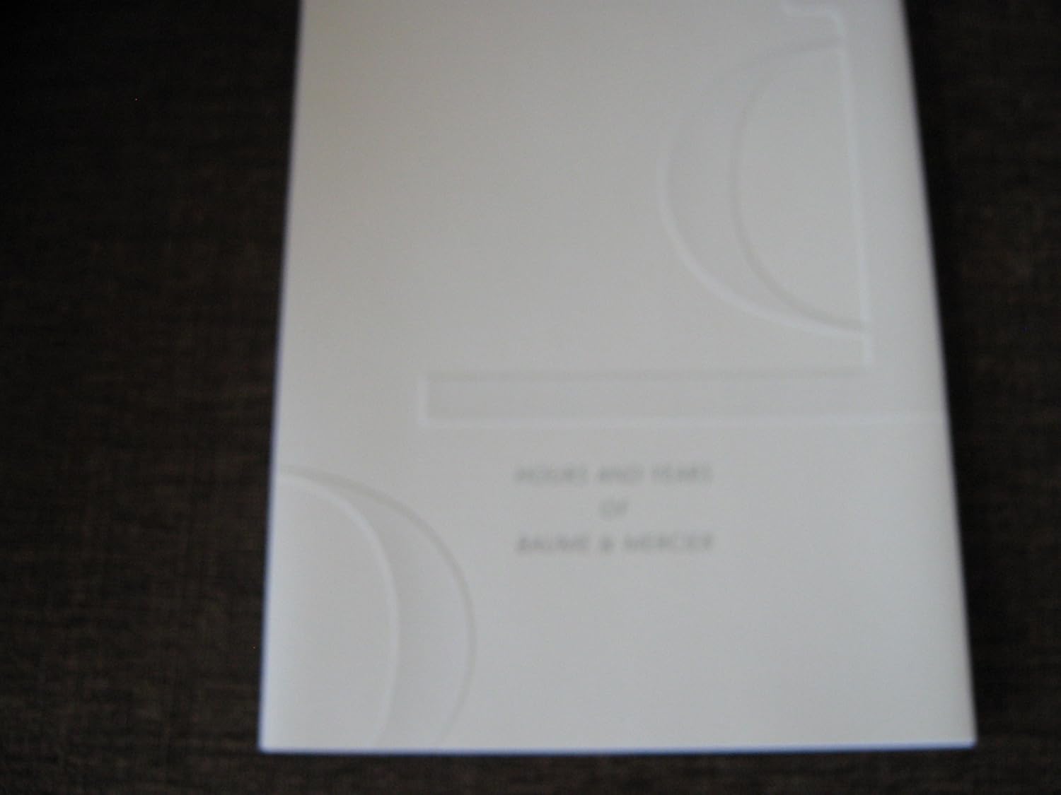 Baume & Mercier Catalog , 1989 J.J. Rousseau Books