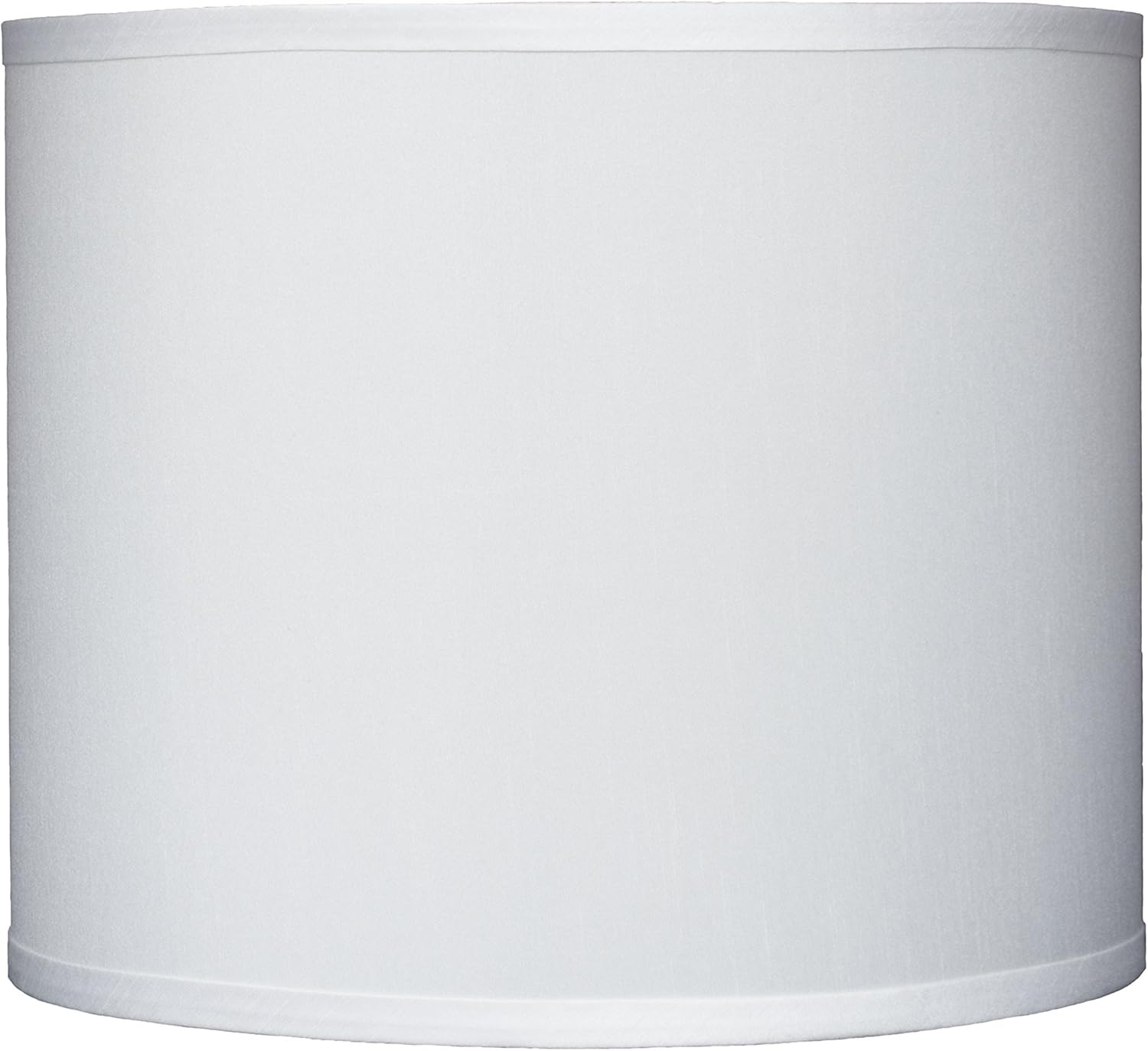 Urbanest Faux Silk Drum Lampshade, 12-inch By 12-inch By 10-inch, Cream, Spider Fitter