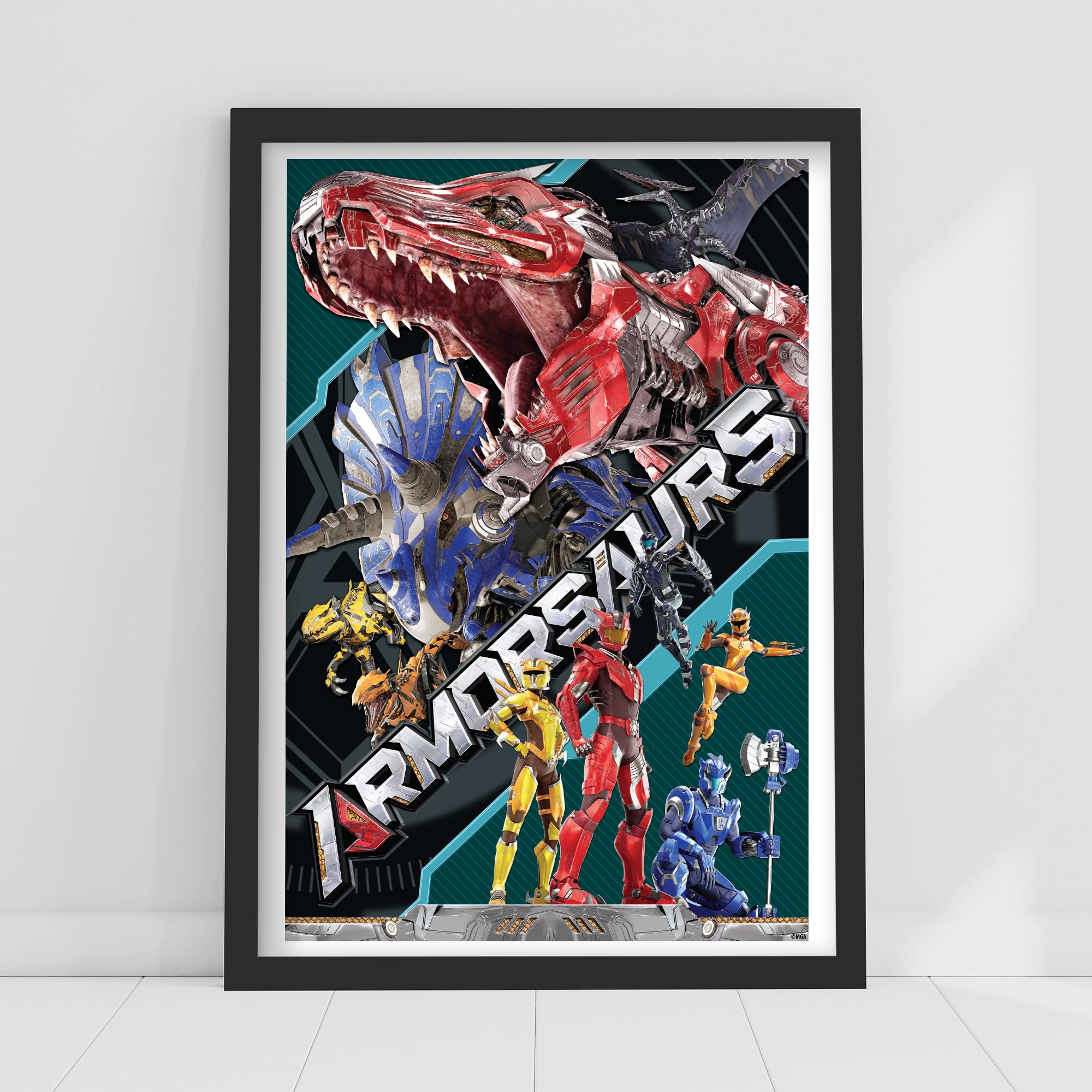 Themed Armorsaurs Print - Dinos And Pilots Poster Wall Art (21cm x 29.7cm - A4)