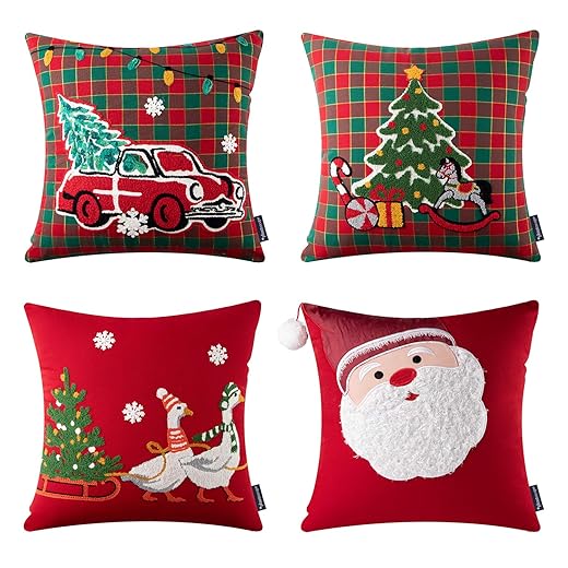 Phantoscope Pack of 4 Merry Christmas