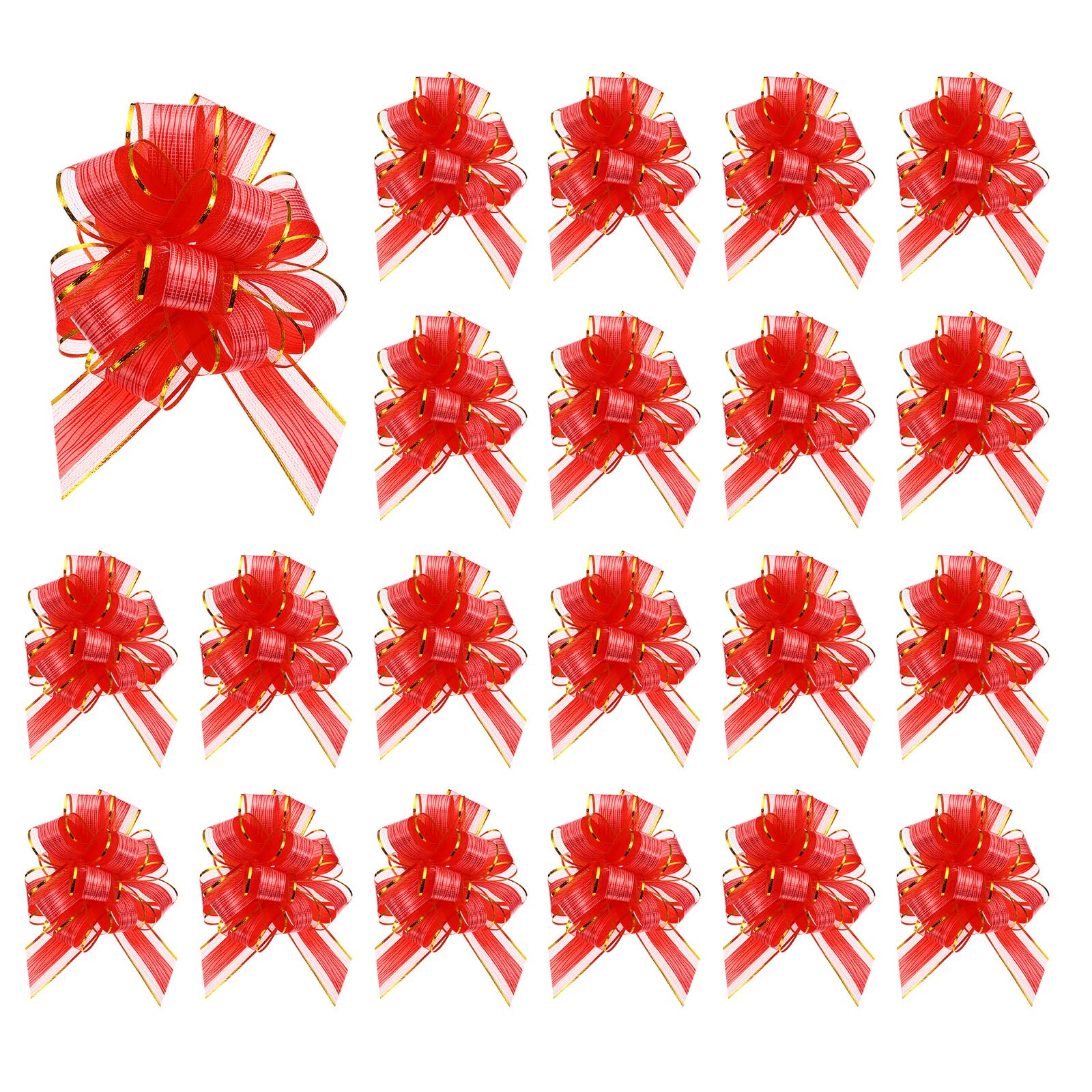 Nœud à tirer rouge pour vos décorations de mariage et fête d'anniversaire