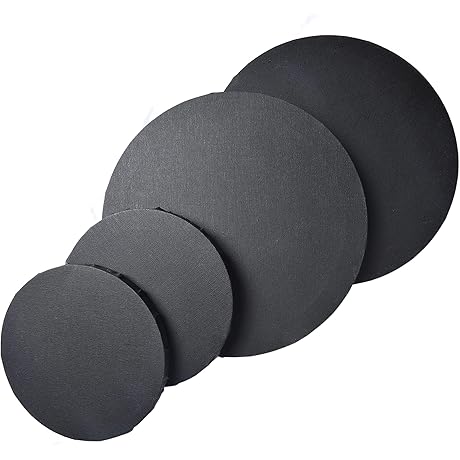 IVON Black Round Canvas: A Painter's Canvas for Bold Expressions