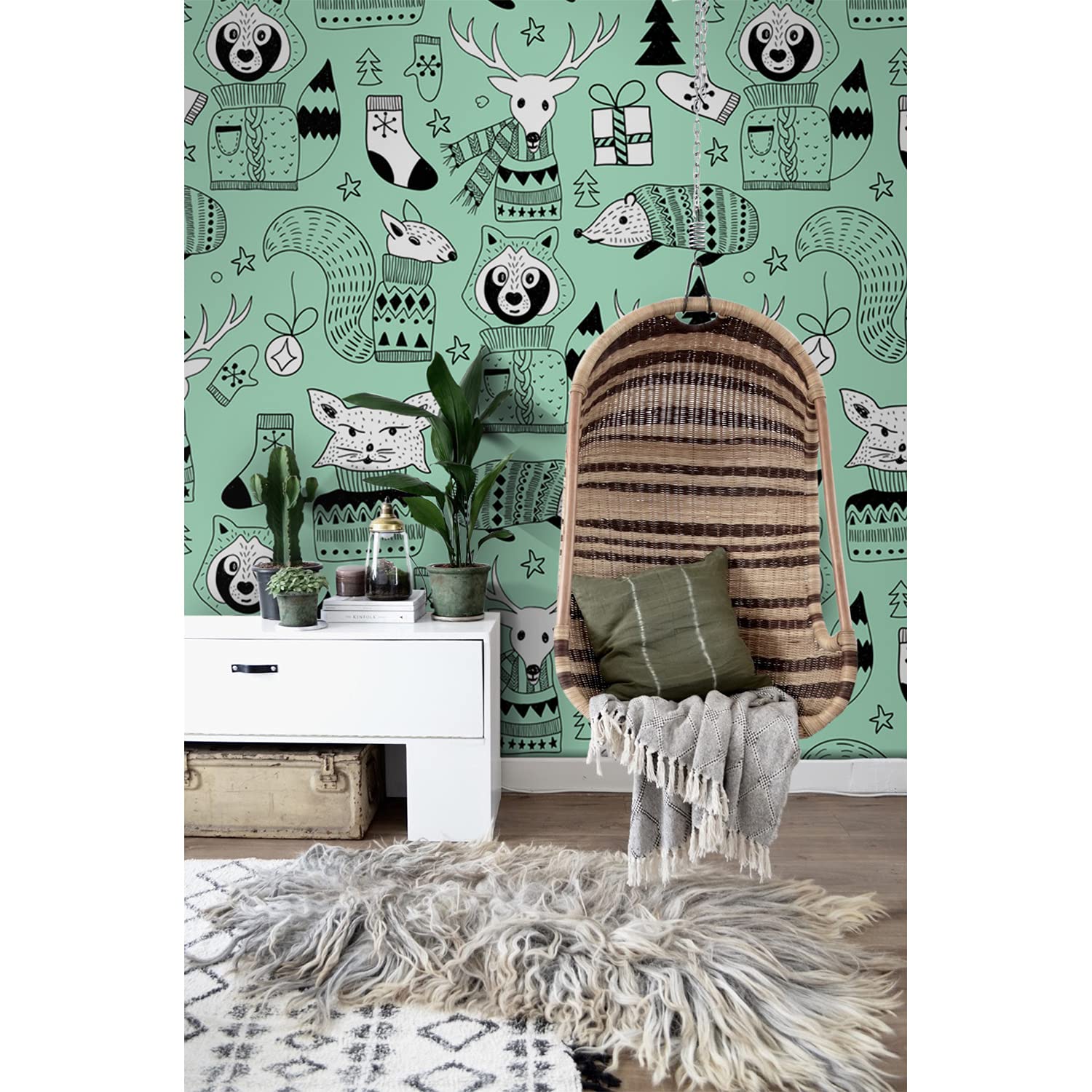 Papier Peint Auto-Adhésif Rénovation Meuble et Mur Chambre 208x146