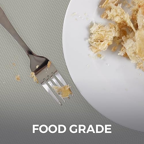 Miniatura 4 de Home Genie Juego de 6 manteles individuales de mesa de comedor y forro no adhesivo para cajones y estantes, los manteles individuales son de 18 x 12