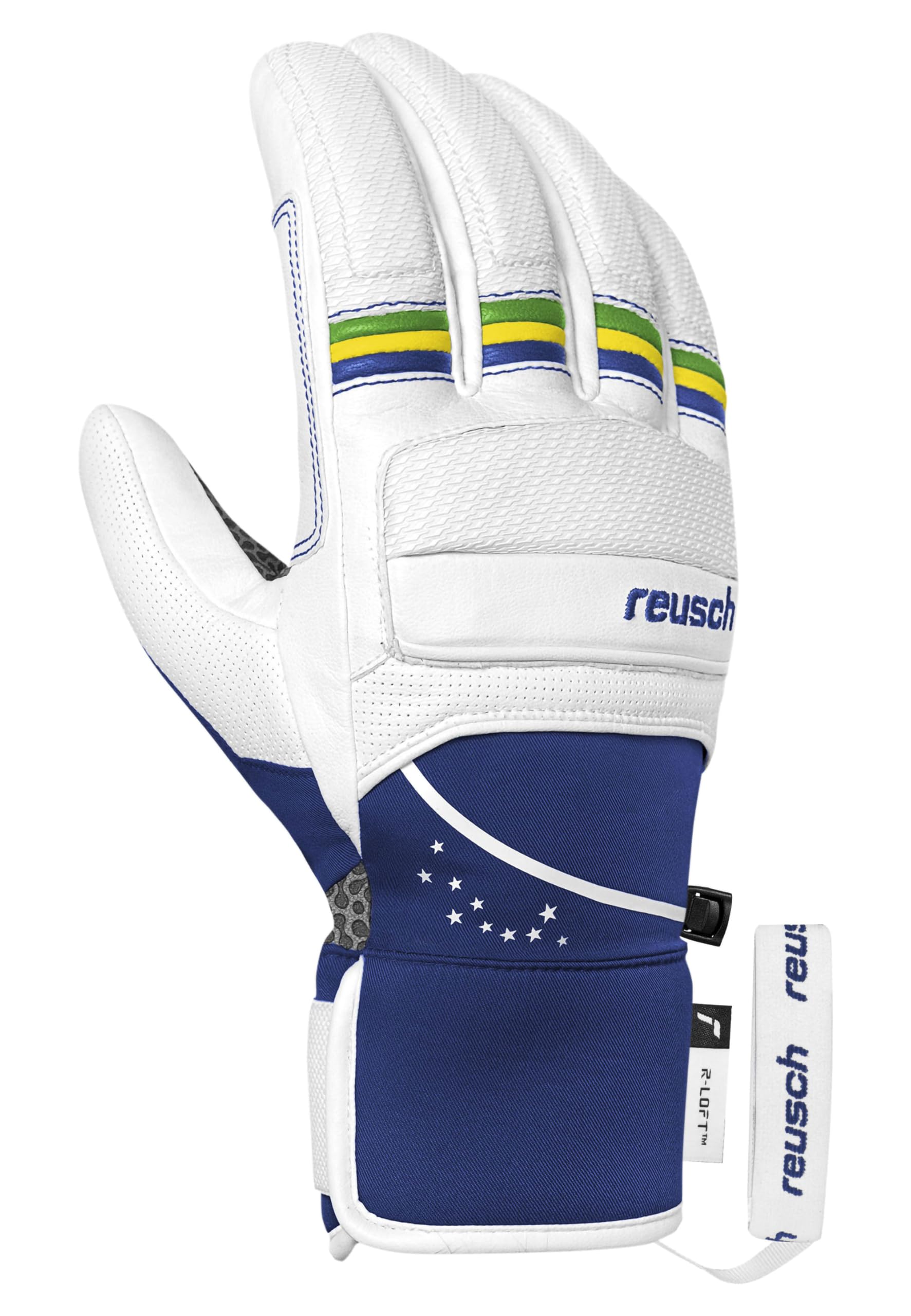 Reusch Lucas Braathen rękawiczki narciarskie unisex – wodoodporne i wiatroszczelne rękawiczki zimowe z kozą skórą, wyściełaniem kostek i palców, ciepłe, oddychające, wytrzymałe