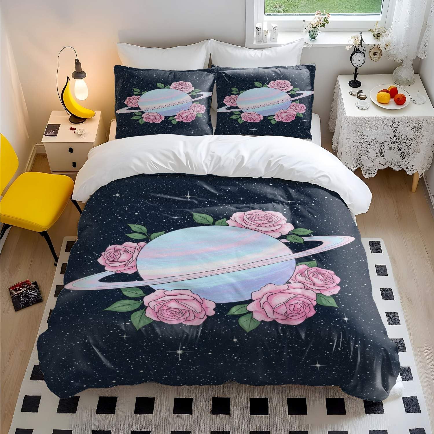 Housse de couette romantique papillon 3D pour des nuits douces sous les étoiles