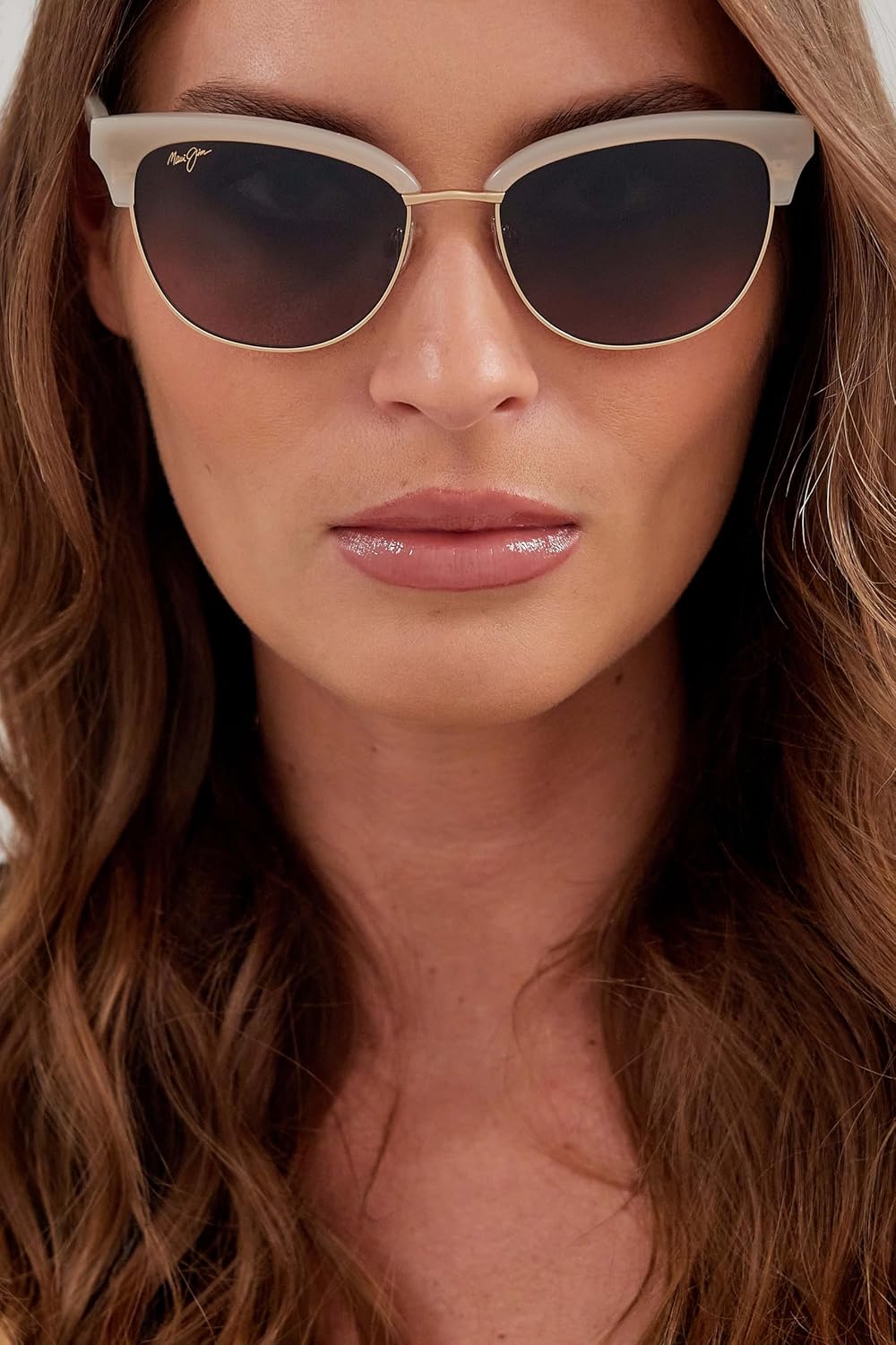 Maui Jim Women's Lokelani Polarized Cat Eye Sunglasses, Medium Fit