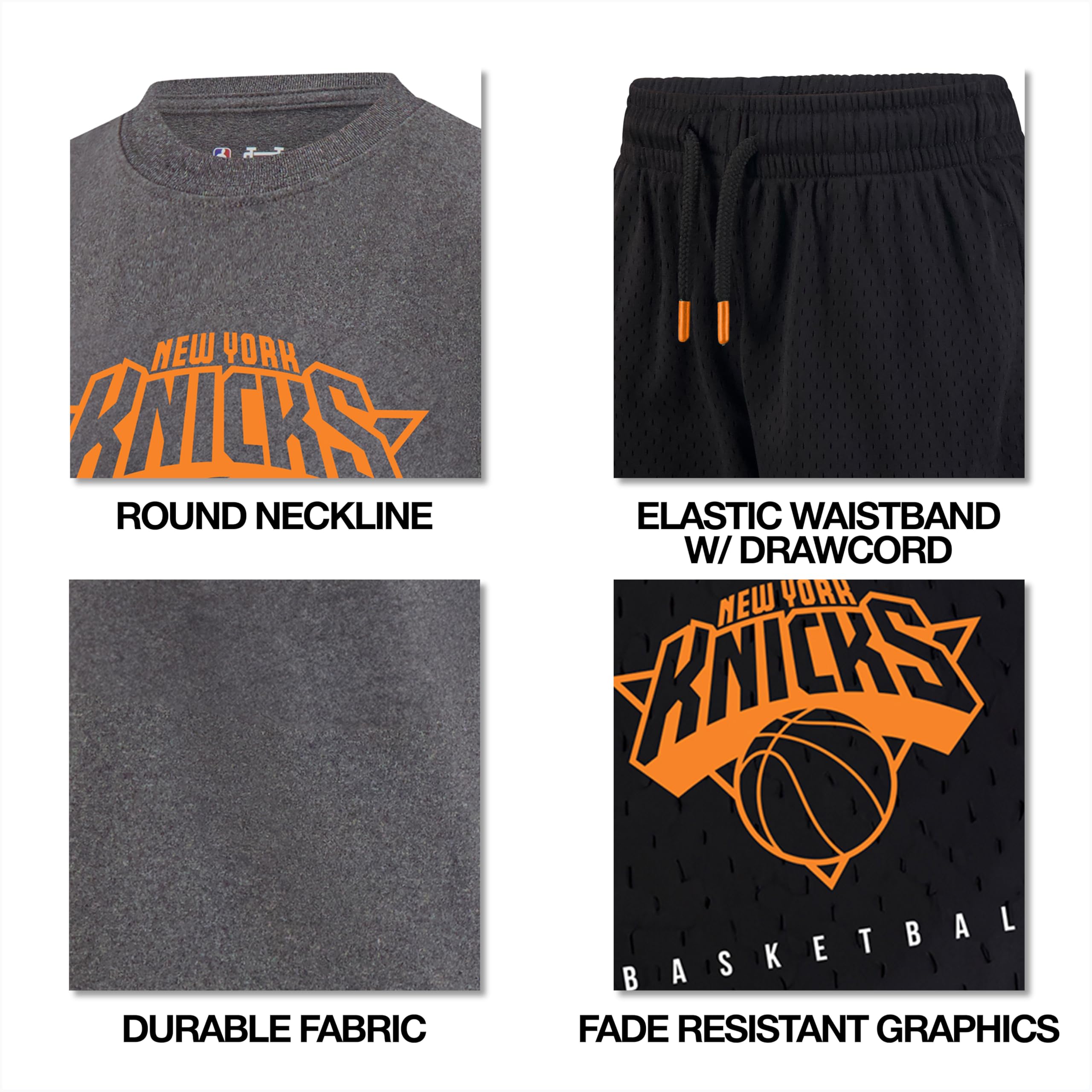 Ultra Game Set maglietta e pantaloncini Nba ufficiali Super Soft Game Time per ragazzi
