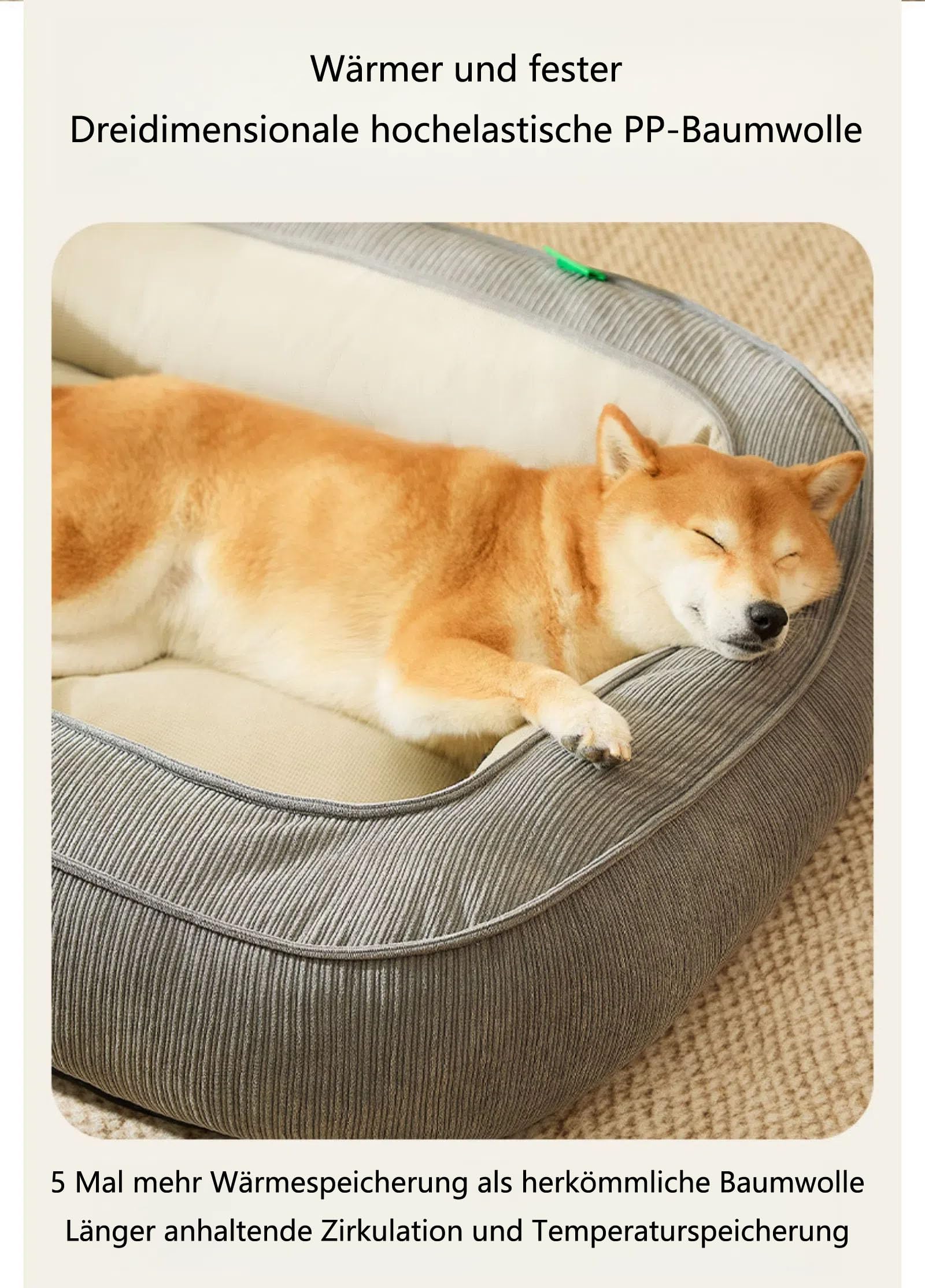 Cama ortopédica para perros, almohada para perro, cesta para perro, cama mullida para perros grandes, medianos y pequeños, verde, L