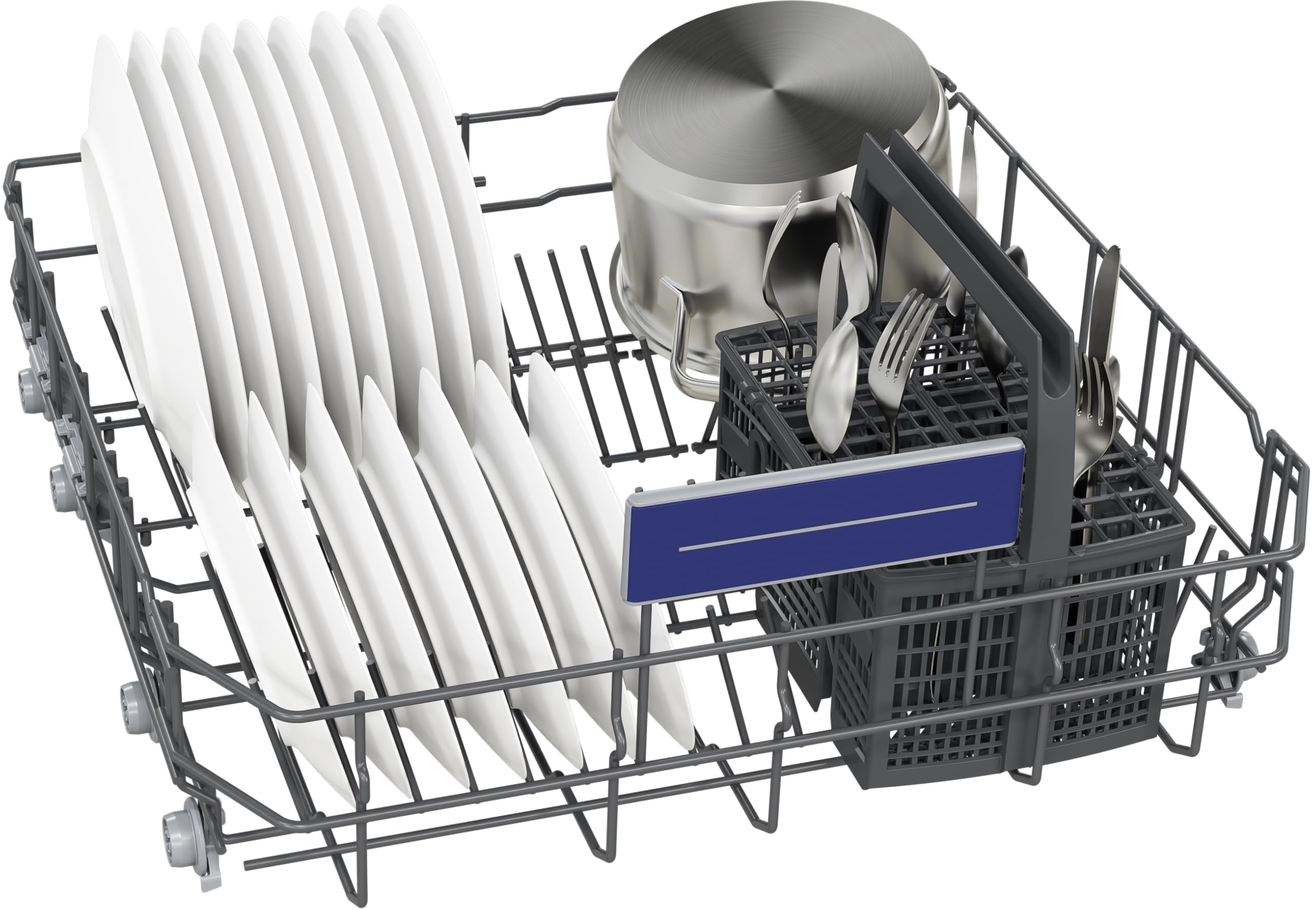 Siemens SN63HX03TE iQ300, lavavajillas totalmente integrado, 60 cm, cesta para cubiertos, smartStart, asistente de programa, cesta superior regulable en altura, rendimiento higiénico confirmado