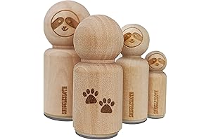 Petite Paw Prints Dog Cat Rubber Stamp