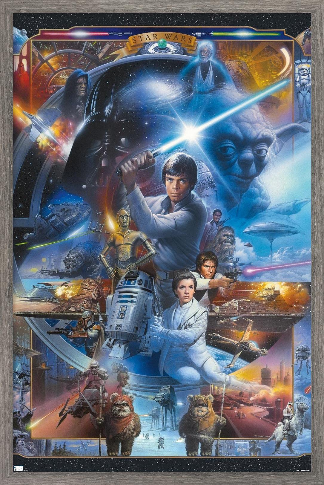 Amazon.com: Star Wars: Original Trilogy - Collage Wall Poster