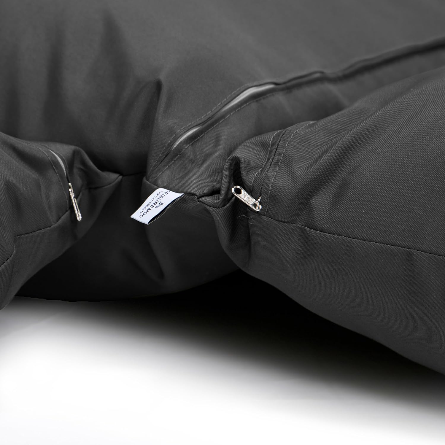 Black Cotton 2-Person Hanging Swing Chair Cushion