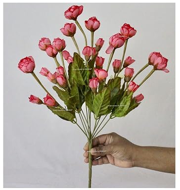 SPHINX Artificial Rose Bouquet for Gifting/floral arrangements/Center Piece Decor (1 bouquet = 32-34 heads/11 Branches) Height Approx. 42 cms - (Light Pink)