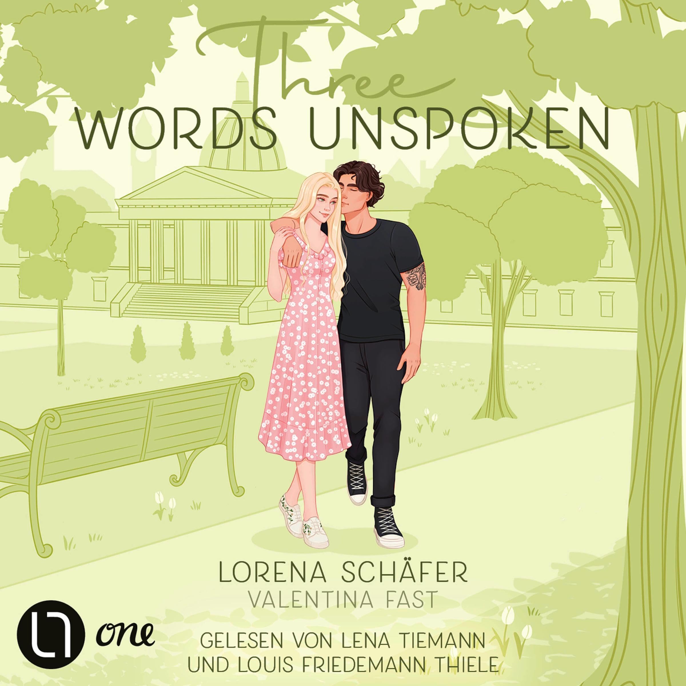 Cover art for Three words unspoken