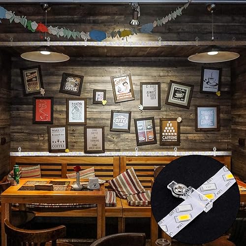 Miniatura 7 de Mudder 200 clips de tira de luz LED, soporte de montaje, clips de fijación de un lado con 200 tornillos para tira de luz LED 35285050 de 0.394 in de