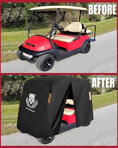 Miniatura 8 de 246 Passenger Golf Cart Covers,Waterproof Outdoor Heavy Duty Fadeless All Weather 246-Seater Golfcart Cover Accessories Fits for EZGO,Club