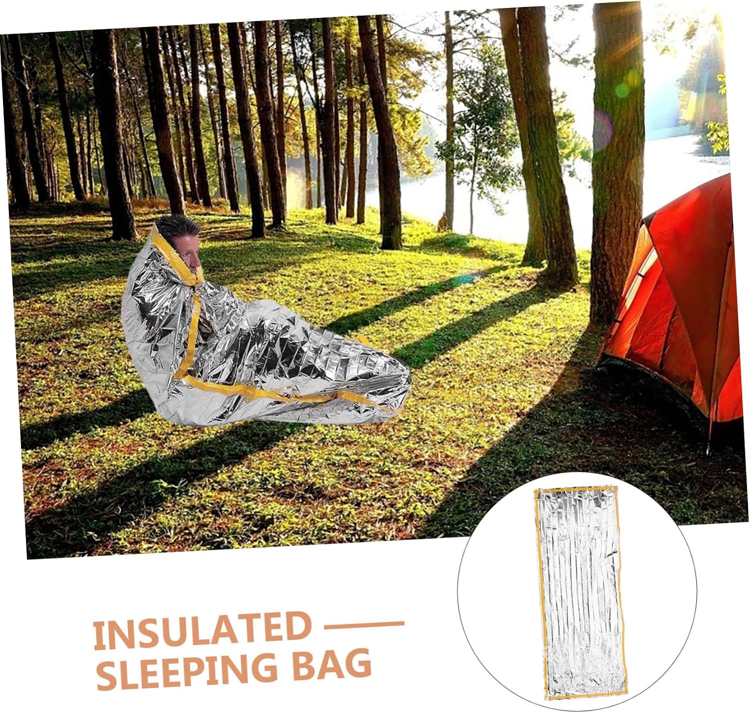 SUPVOX Camping Sleeping Sack Portable Liner for Adults Lightweight Emergency Blanket for Outdoor Activities Easy to Clean and Store for Hiking Picnics and Family Trips