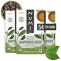Vista 17 de Numi Té verde orgánico con jazmín, 100 bolsas de té verde con jazmín real
