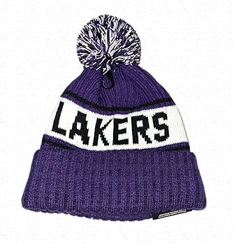 Lakers New Era Knit Hat Cuffed Knit Lakers Winter Hat Black