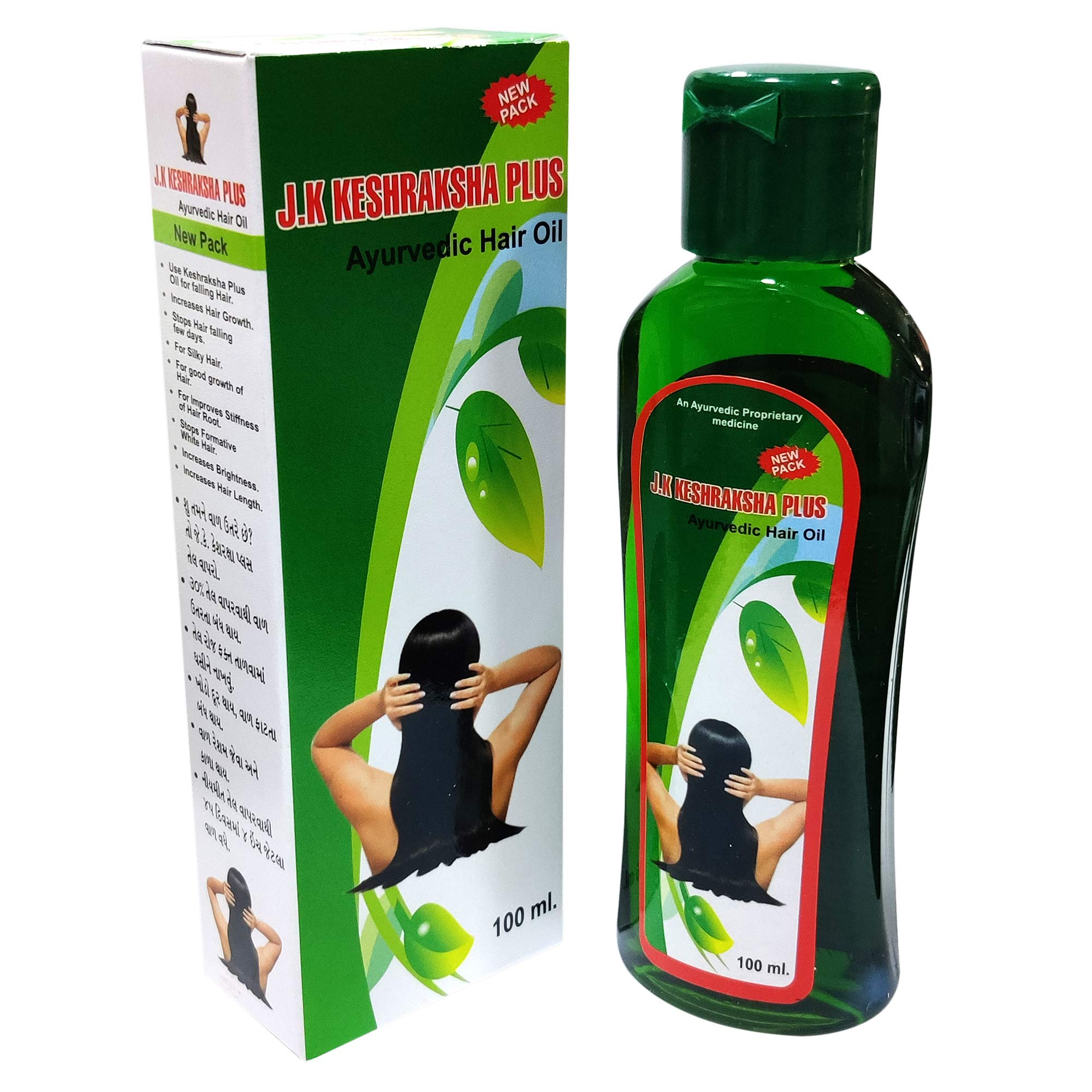 J.K Keshraksha Plus Oil - 100 Ml (Pack of 4)