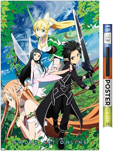 Trends International Sword Art Online - Póster de pared de 3 piezas