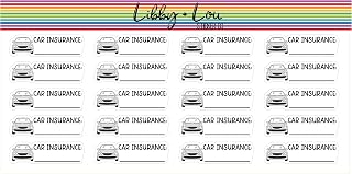Car Insurance Planer Stickers | Neutral | Libby and Lou Sticker Co
