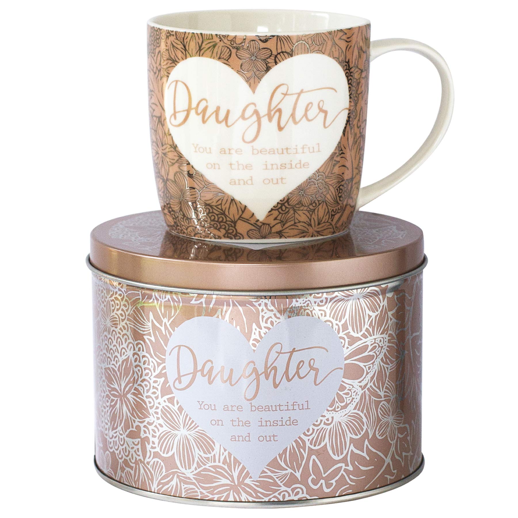 Arora Copper Said With Sentiment Mug & Tin - Daughter, H8.2 X D8.2 X W12cm