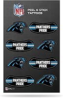 Vista 50 de Rico Industries NFL Footbal Peel & Stick Temporary Tattoos - Eye Black - Game Day Approved!