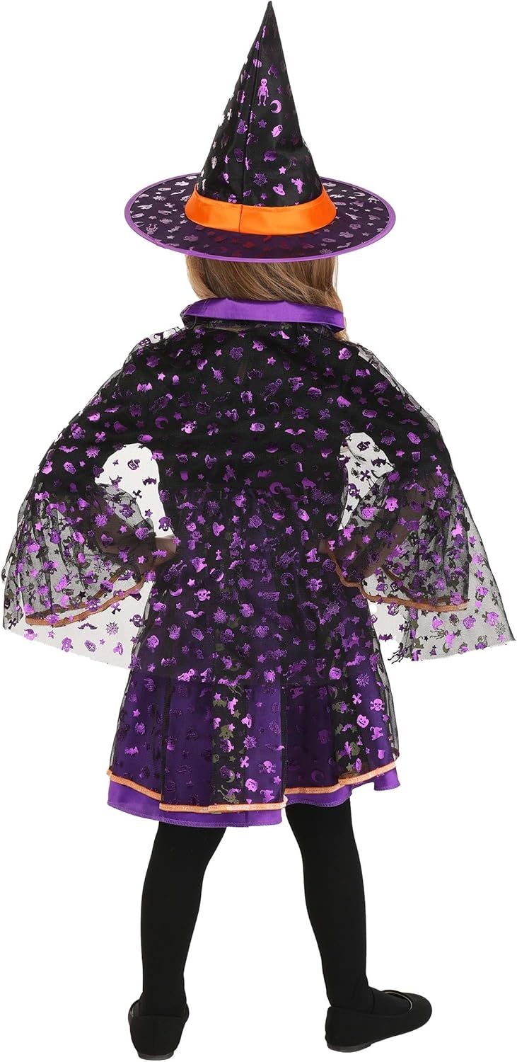 Girl's Toddler Twilight Twinkle Witch Sustainable Material Costume | Girl's Witch Costumes - Image 3