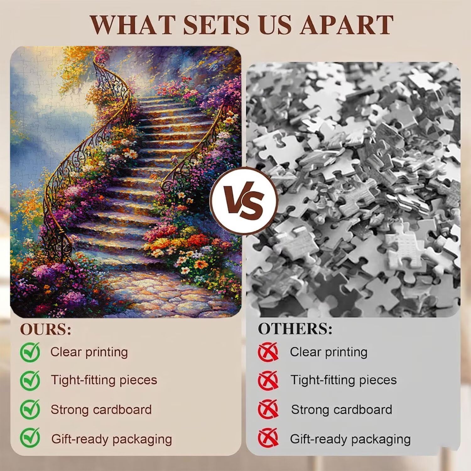 rêve Paysage Puzzle 1500 Pièces pour Adultes, Format 87 x 57 cm, Challenge Casse-Tête de Famille, Loisirs Créatifs et Relaxation, Pièces Robustes avec Lettres au Dos, Décor Murale Salon f0-786