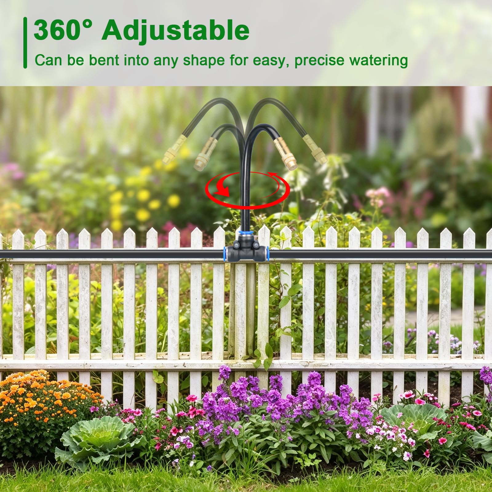 Bewässerungssystem Micro Drip, 38M Tropfbewässerung Set für Garten & Balkon