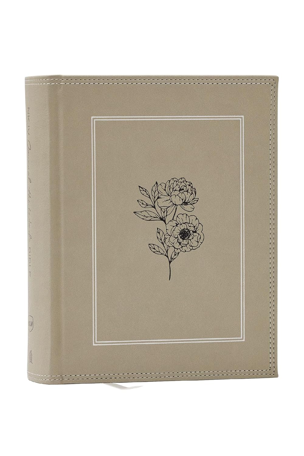 NKJV, Journal the Word Bible, Large Print: Reflect, Journal or Create Art Next to Your Favorite Verses (Stone Leathersoft over board, Red Letter)