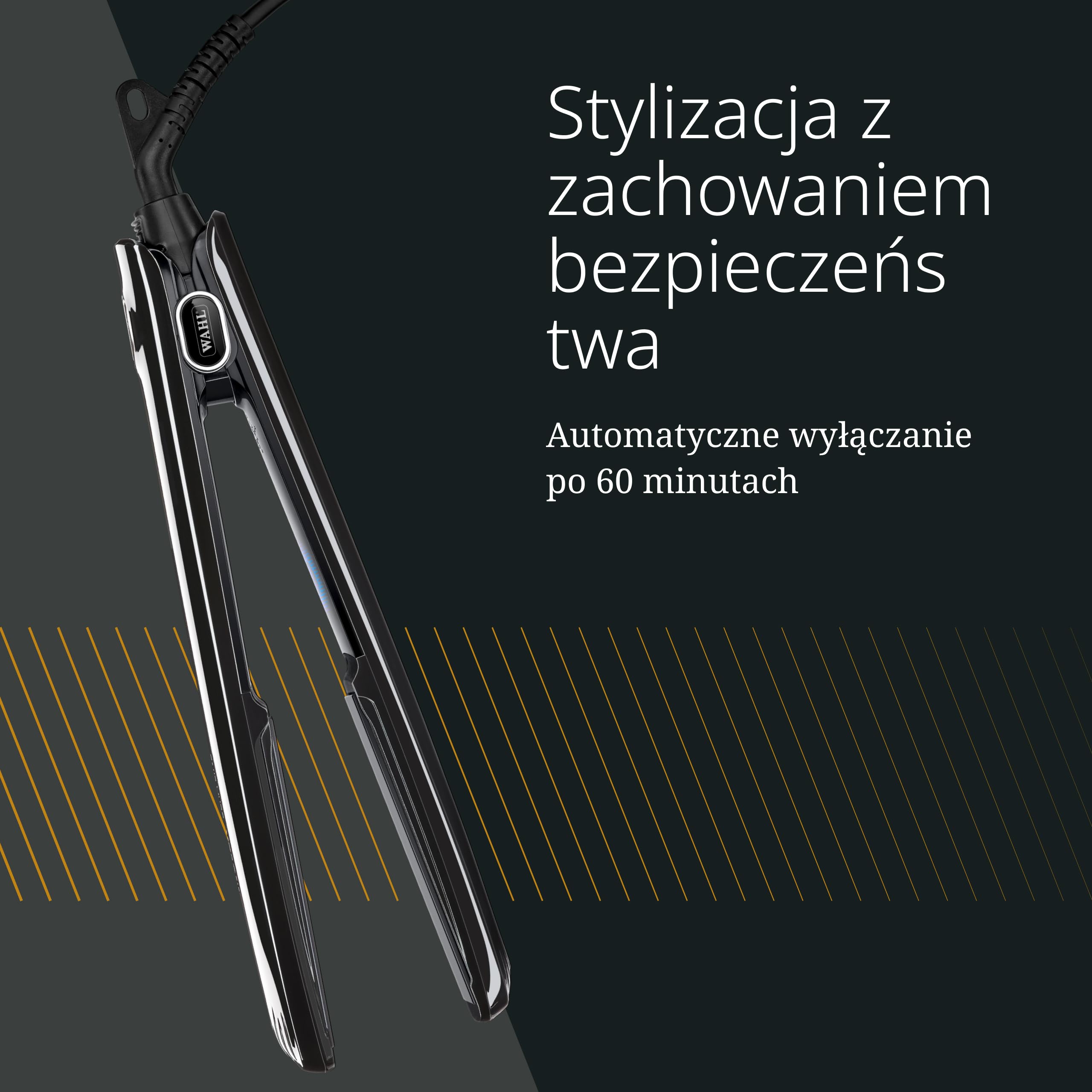 Moser Ceraline Ceramiczno-Turmalinowa Prostownica do Włosów | Prostownica Ceramiczno-Turmalinowa z Długimi Płytkami, Temperatura 150-230°C i Nagrzewanie w 25 Sekund