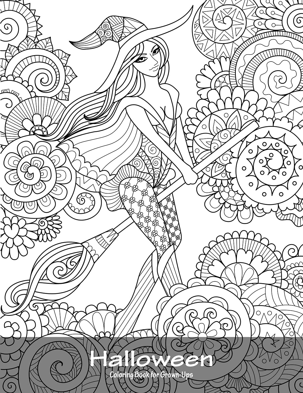 Halloween Coloring Book for Grown-Ups 1: Volume 1