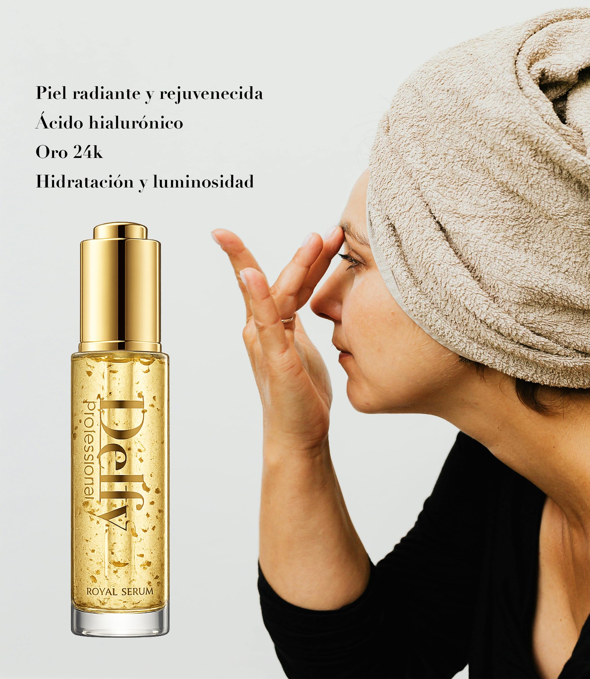 Serum Facial Antiedad Oro 24k Con Acido Hialuronico Hidratante Alta Eficacia 30 ml Cara Mujer Beauty Drops Serum Facial Mujer Antiedad Hidratante Facial Serum Cara Eclat Skincare Hyaluronic Acid Serum