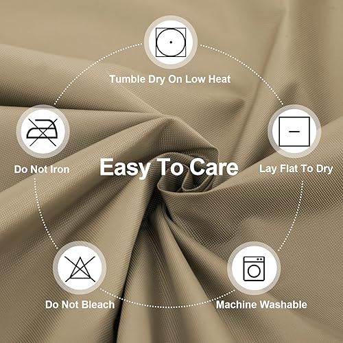 Miniatura 8 de OutdoorLines Fundas otomanas de patio impermeables para exteriores, cuadradas, a prueba de rayos UV, resistentes al viento, protector de muebles de