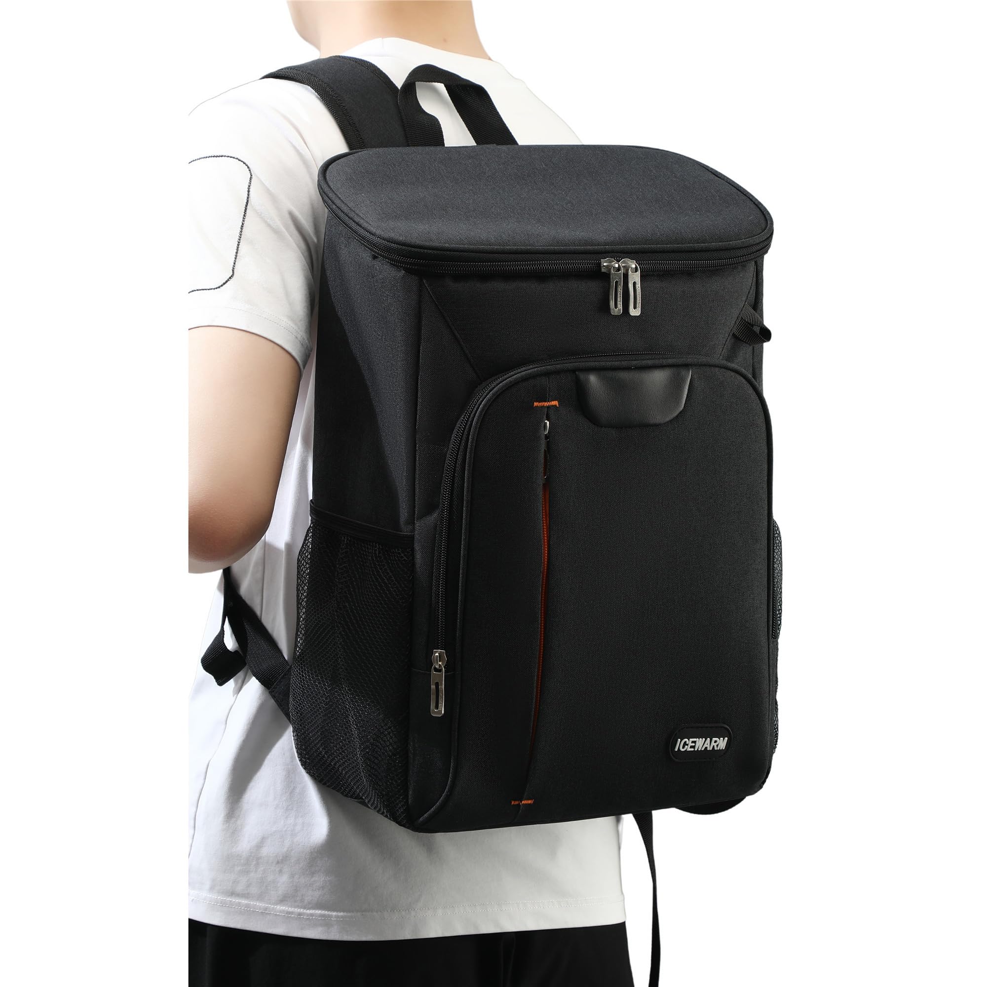 Zaino Frigo 25L Termico Borsa Frigo Porta Pranzo con Lati Morbidi Grigio