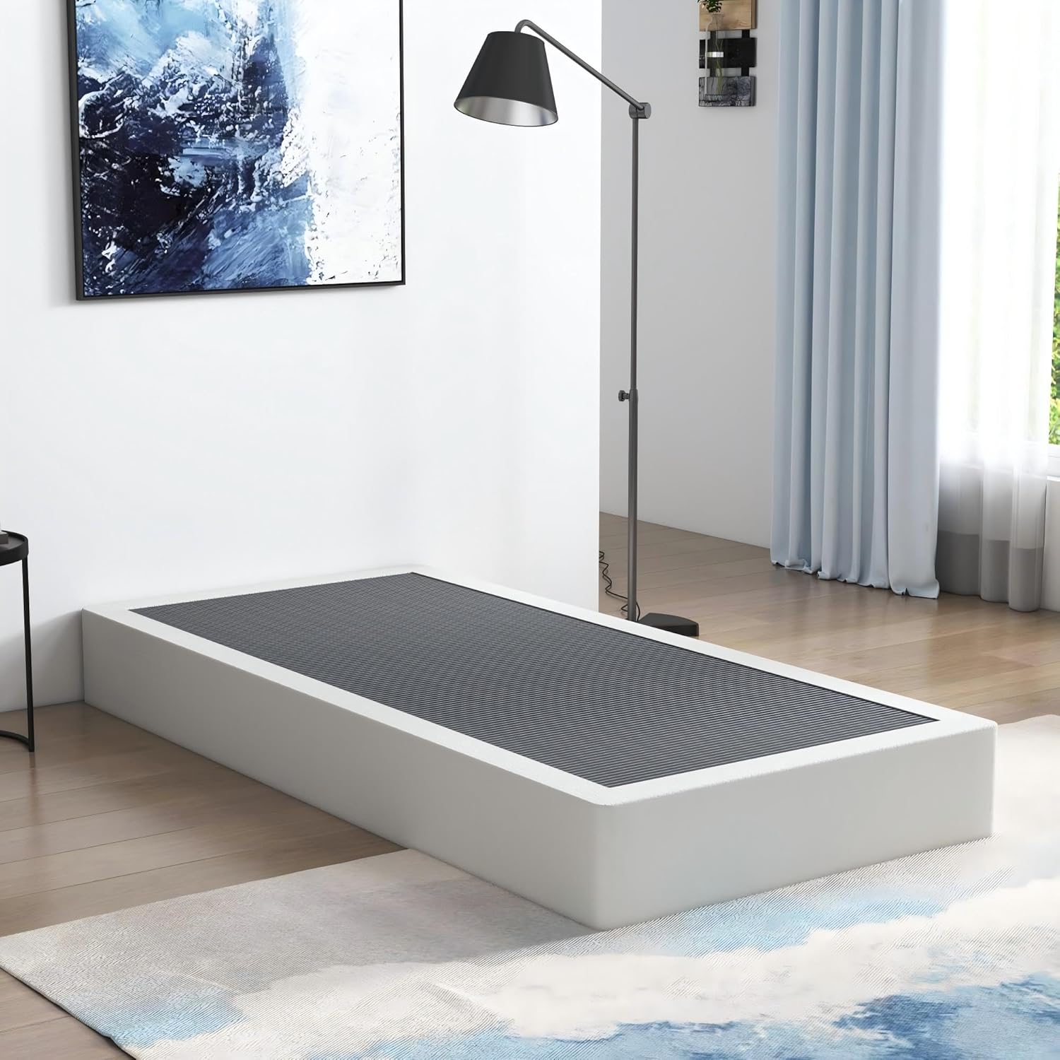 Vehowy 6 Inch Box Spring Twin Size Bed Base,Heavy Duty Metal Mattress Foundation with Fabric Cover 3000 LBS, Easy Assembly