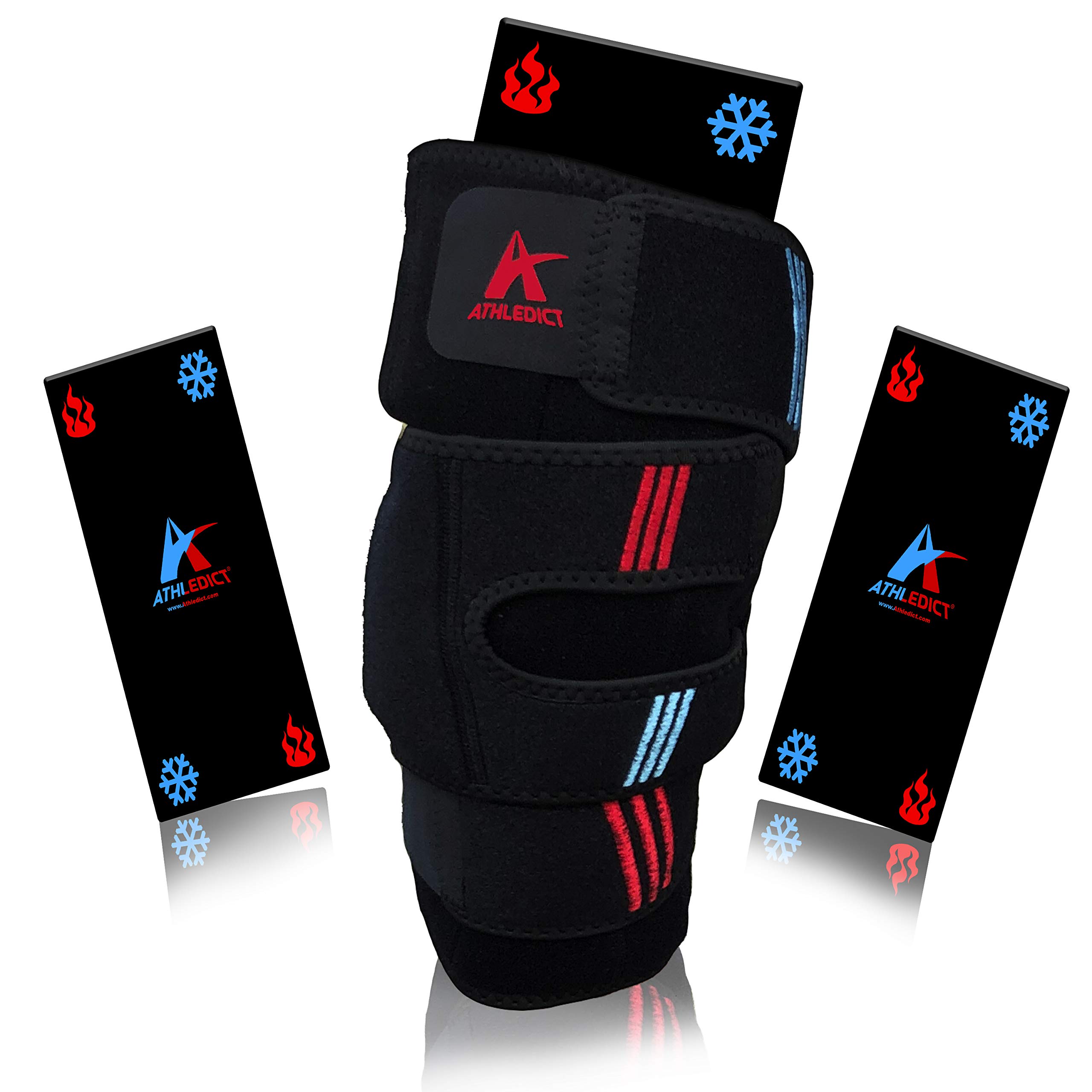Buy Ice Pack Knee Compression Brace with Hot & Cold Therapy Wrap for