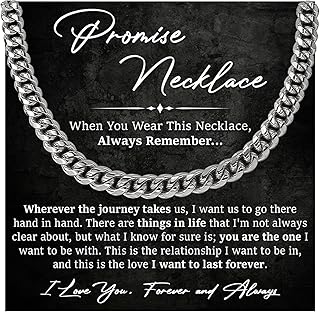 Promise Necklace For Men, Promise Chain For Boyfriend, Boyfriend Gift Ideas, Promise Chains For