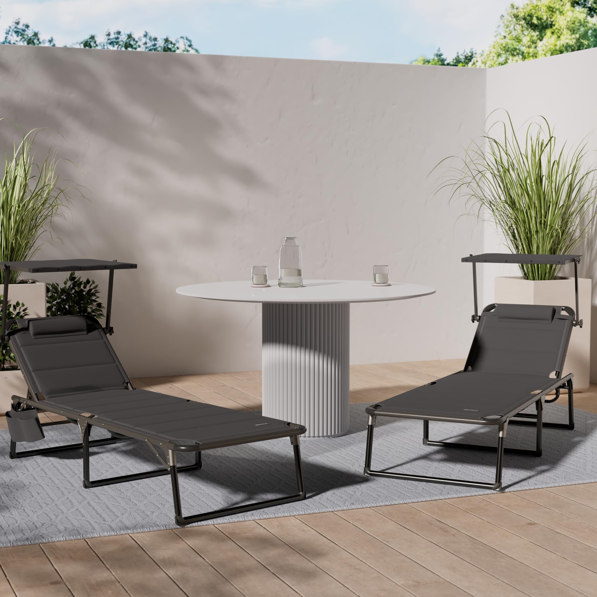 Explore the Stylish Christy Aluminum Sunlounger for Your Patio