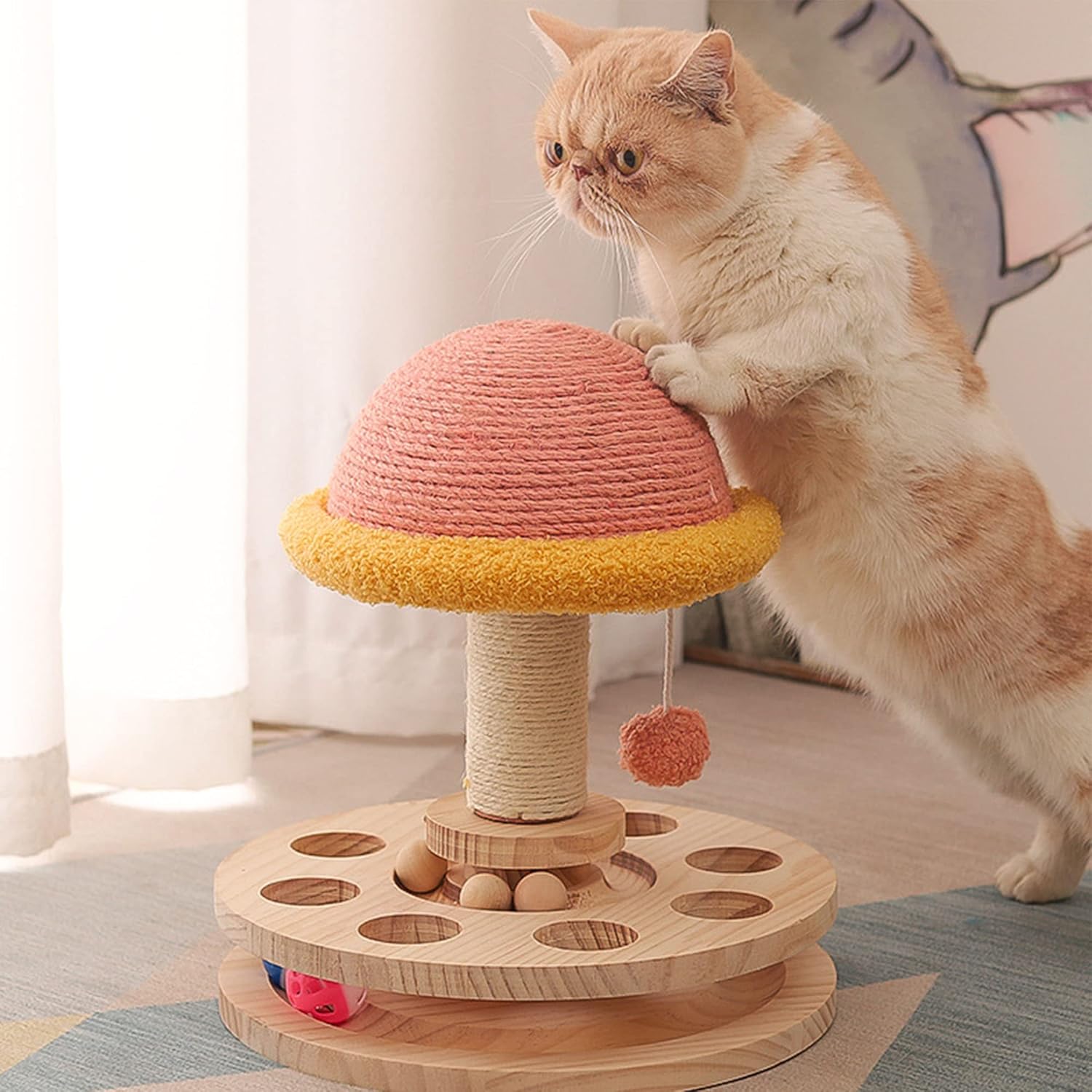 Premium Cat Scratcher Sisal Scratching Pad Cat Scratching Toy, Cat Toys