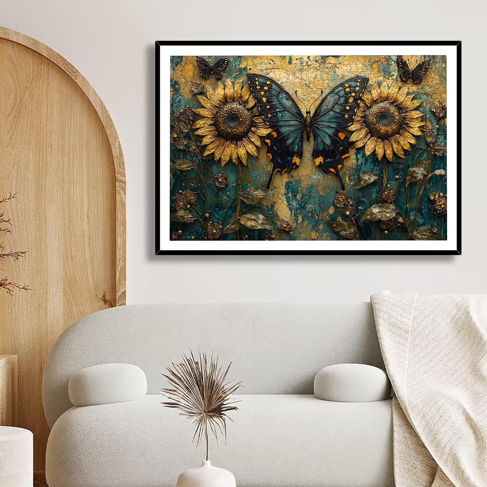 Puzzle 4000 Pezzi Farfalla, Puzzle Fiore 4000 Pezzi Arte per Adulti e Bambini, Misura: 141.5x87.5 cm, Puzzles Legno per Adulti con Squisita Scatola di Imballaggio, Regalo Donna, Regalo Uomo, -9159