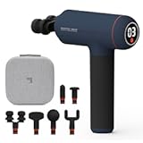 Powerboost Max Massage Gun - 6 Attachments, 7 Speeds, Quiet Motor| Deep Tissue Percussion Massager| Handheld Massage Tool for Back Shoulder Legs Full Body| Muscle Recovery & Pain Relief