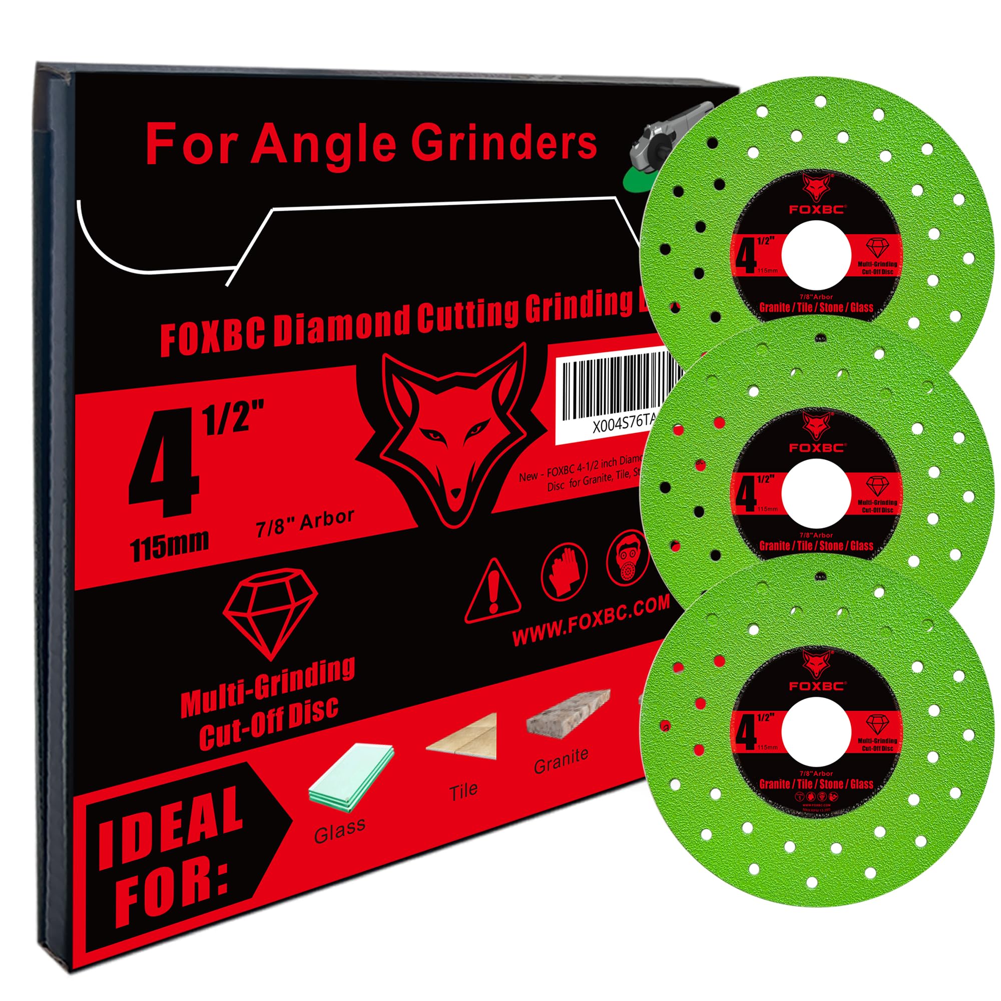 FOXBC Diamond Blades - Cut Tile, Stone & More -5
