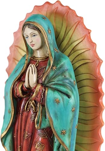 Miniatura 5 de Ebros Gift La Visión de San Juan Diego de Nuestra Santísima Virgen de Guadalupe Estatua Visitación Milagro Santa Madre María Divinidad Católica